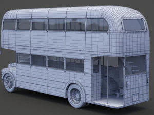 Double Decker Bus 3D Model
