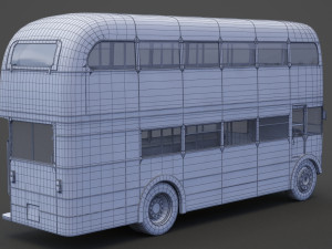 Double Decker Bus 3D Модель