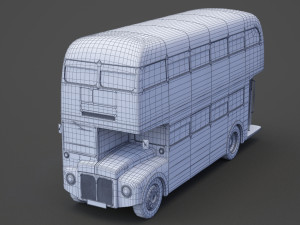 Double Decker Bus 3D Модель