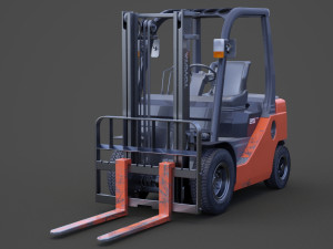 Toyota Geneo 25 Forklift 3D Model