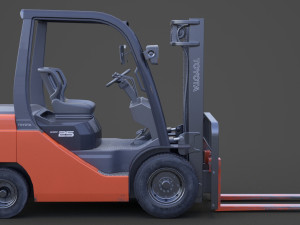 Toyota Geneo 25 Forklift 3D Model