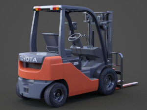 Toyota Geneo 25 Forklift 3D Model