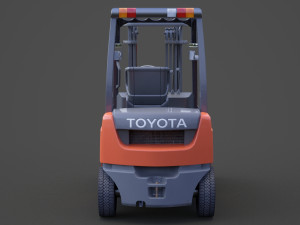 Toyota Geneo 25 Forklift 3D Model