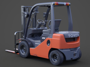 Toyota Geneo 25 Forklift 3D Model
