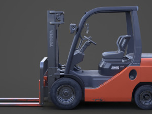 Toyota Geneo 25 Forklift 3D Model
