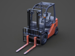 Toyota Geneo 25 Forklift 3D Model
