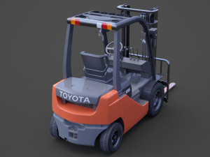 Toyota Geneo 25 Forklift 3D Model