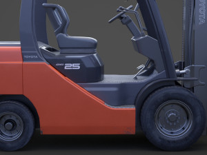 Toyota Geneo 25 Forklift 3D Model