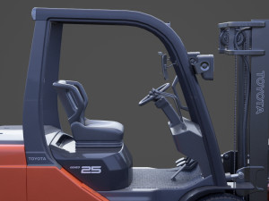 Toyota Geneo 25 Forklift 3D Model