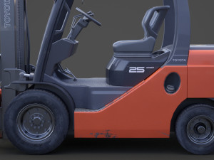 Toyota Geneo 25 Forklift 3D Model