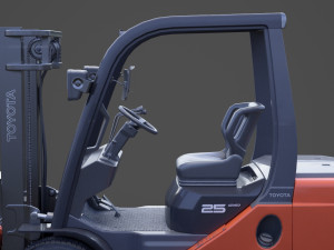 Toyota Geneo 25 Forklift 3D Model