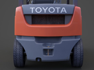 Toyota Geneo 25 Forklift 3D Model