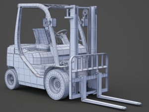 Toyota Geneo 25 Forklift 3D Model