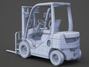 Toyota Geneo 25 Forklift 3D Model