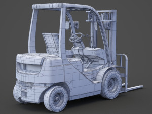 Toyota Geneo 25 Forklift 3D Model