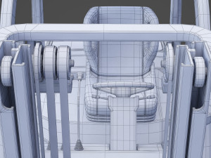 Toyota Geneo 25 Forklift 3D Model