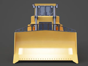 Construction Vehicle - Bulldozer 02 3D Model