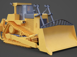Construction Vehicle - Bulldozer 02 3D Модель