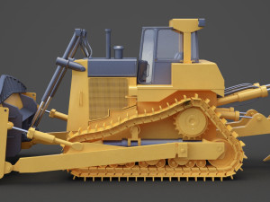 Construction Vehicle - Bulldozer 02 3D Модель