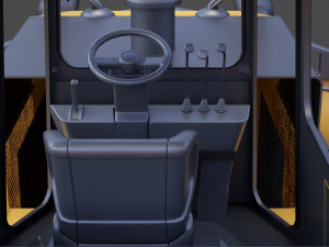 Construction Vehicle - Bulldozer 02 3D Модель