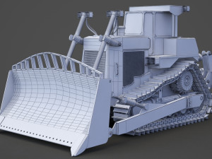Construction Vehicle - Bulldozer 02 3D Модель