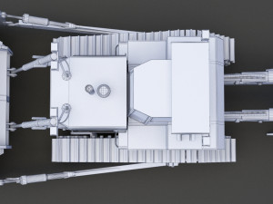 Construction Vehicle - Bulldozer 02 3D Модель