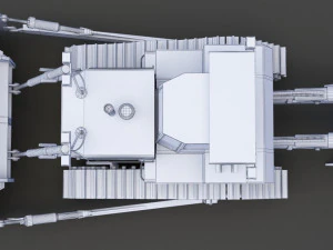 Construction Vehicle - Bulldozer 02 3D Model