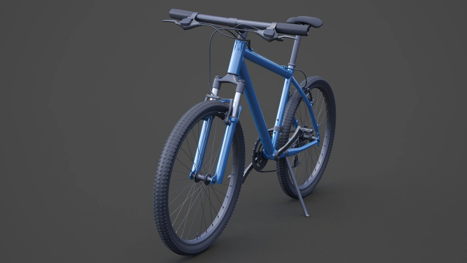 Mountain Bike 01 3D Model .c4d .max .obj .3ds .fbx .stl .blend 