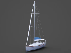 Photorealistic Yacht 04 3D Model