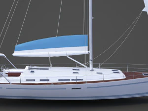 Photorealistic Yacht 04 3D Model