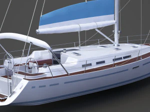 Photorealistic Yacht 04 3D Model