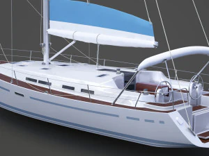 Photorealistic Yacht 04 3D Model