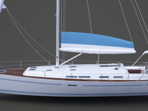 Photorealistic Yacht 04 3D Model