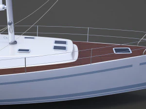Photorealistic Yacht 04 3D Model