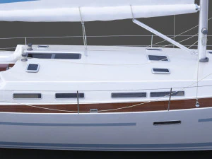 Photorealistic Yacht 04 3D Model