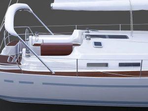 Photorealistic Yacht 04 3D Model