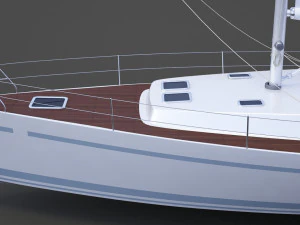 Photorealistic Yacht 04 3D Model