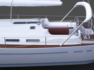 Photorealistic Yacht 04 3D Model