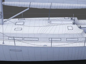 Photorealistic Yacht 04 3D Model