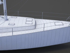 Photorealistic Yacht 04 3D Model