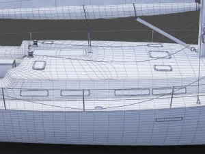 Photorealistic Yacht 04 3D Model