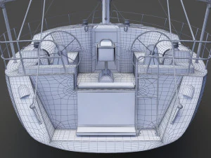 Photorealistic Yacht 04 3D Model