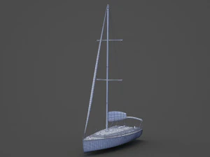 Photorealistic Yacht 04 3D Model
