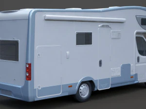 Fiat Ducato Campervan 3D Model