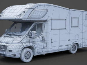 Fiat Ducato Campervan 3D Model