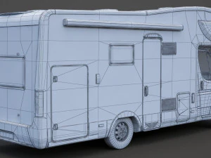 Fiat Ducato Campervan 3D Model
