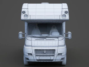 Fiat Ducato Campervan 3D Model