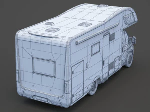Fiat Ducato Campervan 3D Model