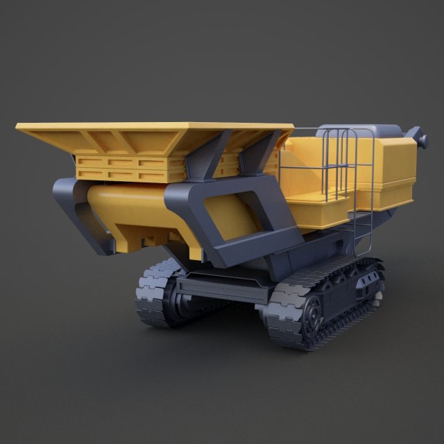 Construction machinery 01 3D Модель .c4d .max .obj .3ds .fbx .stl .blend 