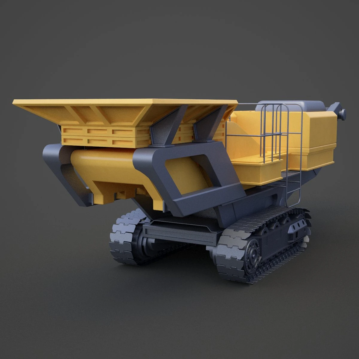 Construction machinery 01 3D Model .c4d .max .obj .3ds .fbx .stl .blend 